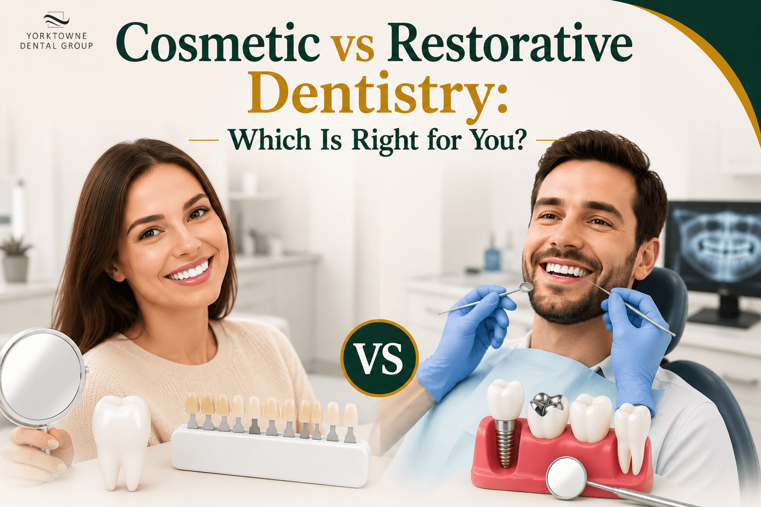 Cosmetic vs Restorative Dentistry: Which Is Right for You?