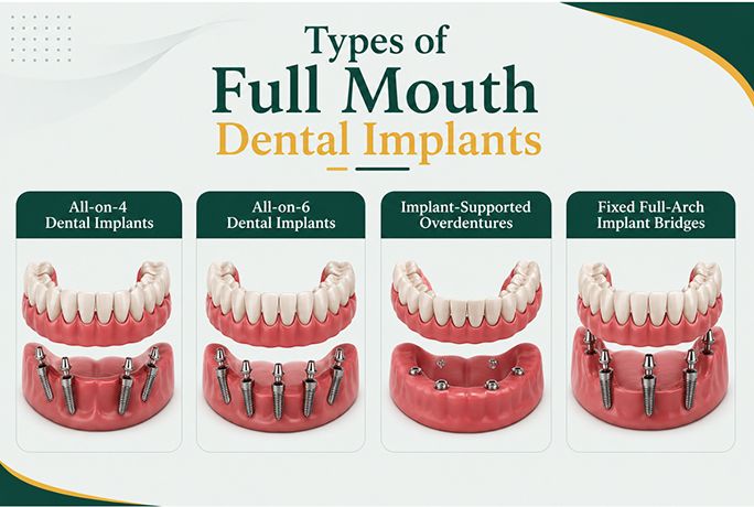 Types of Full Mouth Dental Implants